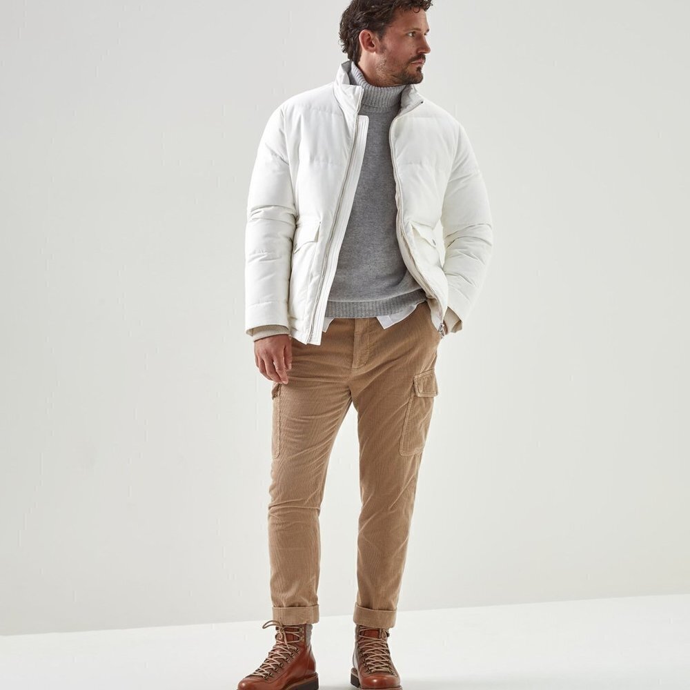 Brunello Cucinelli Leisure Fit Corduroy Men Pants Size 38/ Eu 54